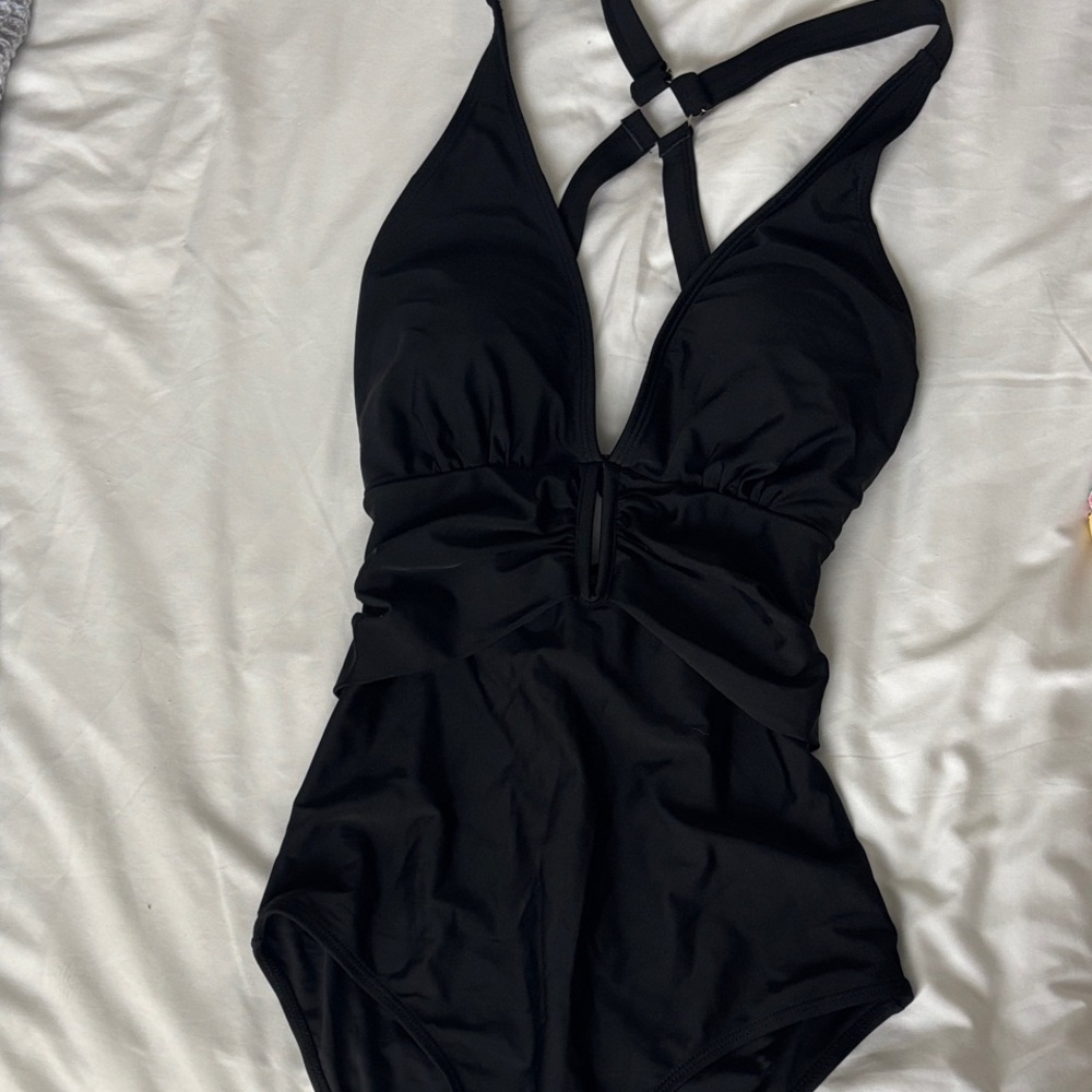 Black One-Piece Swimsuit
